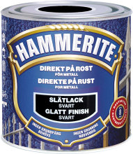 Hammarlack Slät Svart 250 ml Hammerite